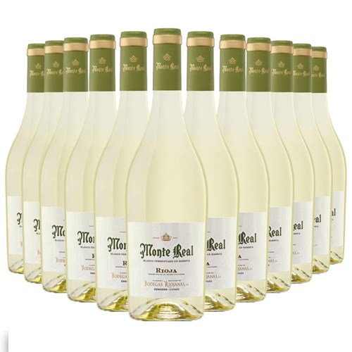 Case of 12 Monte Real Blanco Barrel Fermented 75cl White Wine